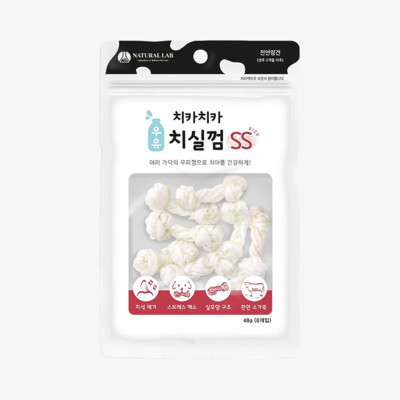 네츄럴랩 치카치카 우유 치실껌 SS 8개입