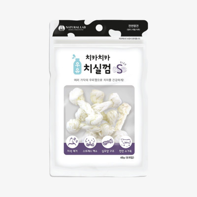 네츄럴랩 치카치카 우유 치실껌 S 6개입