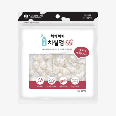 네츄럴랩 치카치카 우유 치실껌 SS 20개입