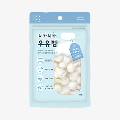 네츄럴랩 치카치카 우유껌 SS 12개입