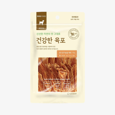 굿데이 건강한육포 건조 닭가슴살 육포 100g