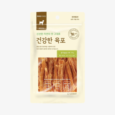 굿데이 건강한육포 닭가슴살 스틱 100g