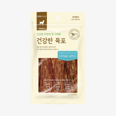 굿데이 건강한육포 오리가슴살 슬라이스 100g