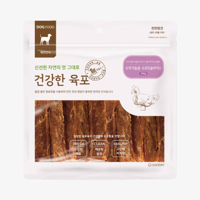 굿데이 건강한육포 오리가슴살 소프트 슬라이스 300g