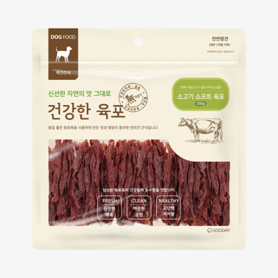 굿데이 건강한육포 소고기 소프트 육포 300g