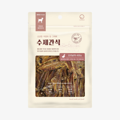 네츄럴랩 수제간식 오리날개 400g