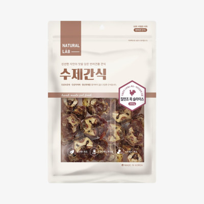네츄럴랩 수제간식 칠면조목 슬라이스 200g