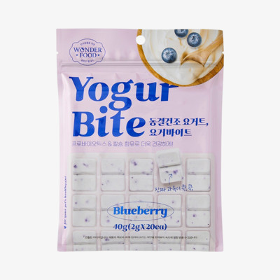 원더푸드 요거바이트 블루베리 20개입