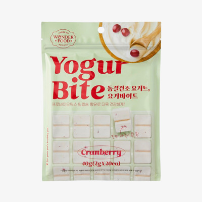 원더푸드 요거바이트 크랜베리 20개입