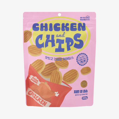 멍냥빌리지 치킨 앤 칩스 200g