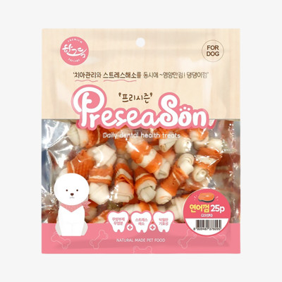 프리시즌 딩고껌 연어 25개입