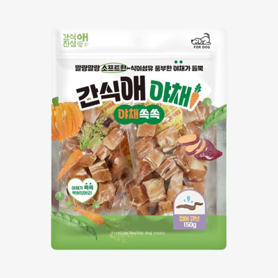 간식애 야채 소프트 장어 큐브 150g