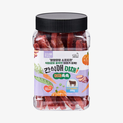 간식애 야채 소프트 소고기 슬라이스 200g
