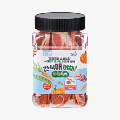간식애 야채 소프트 연어 스테이크 200g