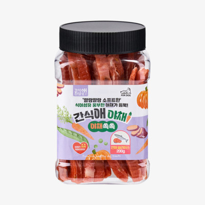 간식애 야채 소프트 연어 슬라이스 200g