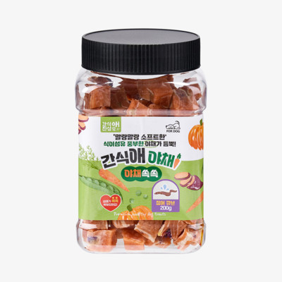간식애 야채 소프트 장어 큐브 200g