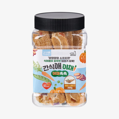 간식애 야채 소프트 황태 스테이크 200g