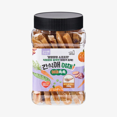 간식애 야채 소프트 황태 슬라이스 200g