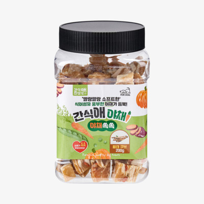 간식애 야채 소프트 황태 큐브 200g