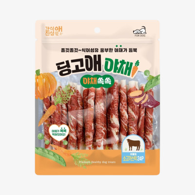 딩고애 야채 마블링 스틱 S 소고기 24개입