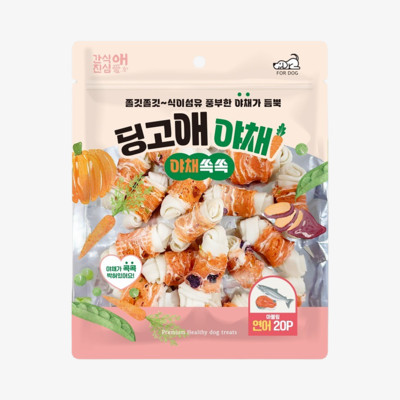 딩고애 야채 마블링 S 연어 20개입