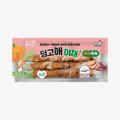 딩고애 야채 마블링 스틱 M 장어 3개입