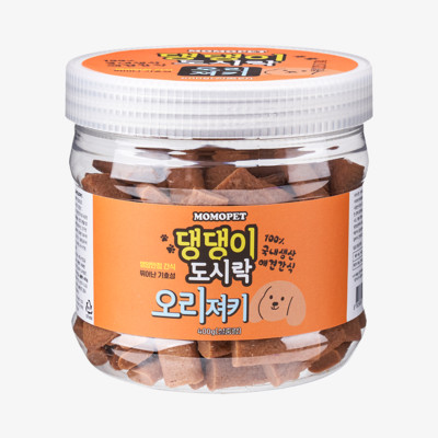 모모펫 댕댕이 도시락 오리 져키 400g