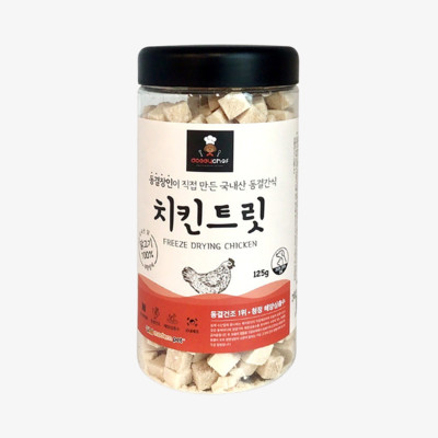도기쉐프 동결건조 트릿 치킨 125g