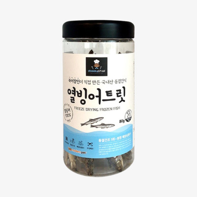 도기쉐프 동결건조 트릿 열빙어 80g
