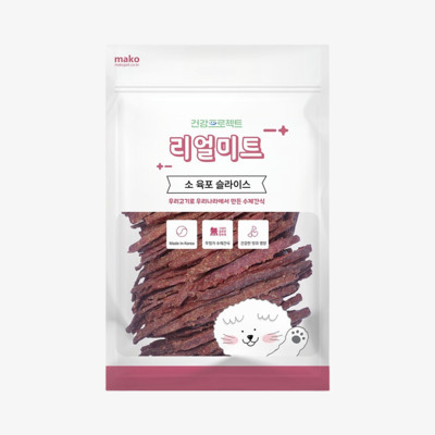 리얼미트 소 육포 슬라이스 400g