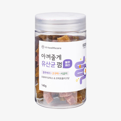 아껴줄게 유산균껌 블루베리 혼합 140g