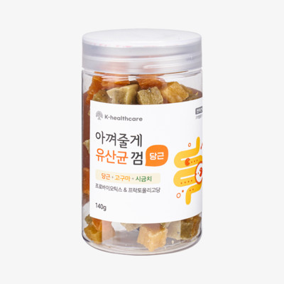 아껴줄게 유산균껌 당근 혼합 140g