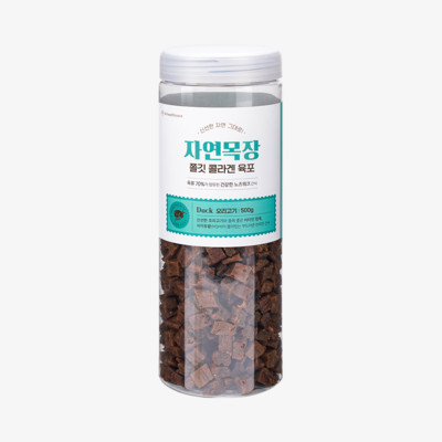 네츄럴랩 자연목장 쫄깃 콜라겐 육포 오리고기 500g