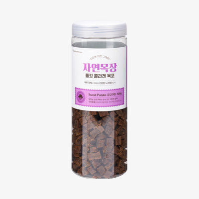 네츄럴랩 자연목장 쫄깃 콜라겐 육포 군고구마 500g