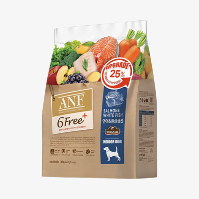 ANF 식스프리플러스 인도어 독 연어&흰살생선 1.6kg