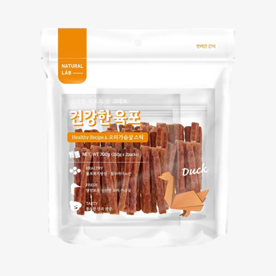 네츄럴랩 건강한육포 오리가슴살 스틱 700g