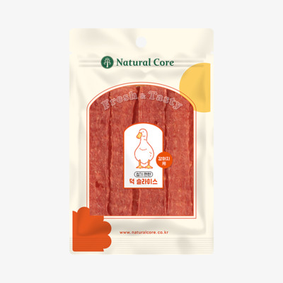 네츄럴코어 씹기편한 덕 슬라이스 75g