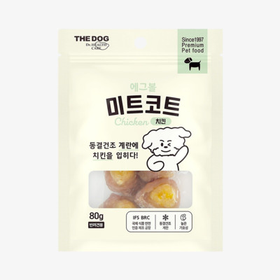 더독 미트코트 에그볼 치킨 80g