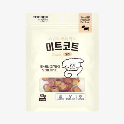 더독 미트코트 스위트포테이토 오리 80g