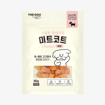 더독 미트코트 스위트포테이토 치킨 80g
