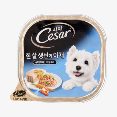 시저 흰살생선과 야채 캔 100g