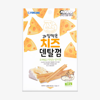 포켄스 과일먹은 치즈덴탈껌 바나나 100g