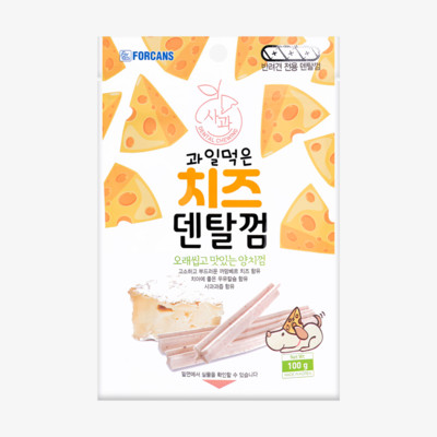 포켄스 과일먹은 치즈덴탈껌 사과 100g