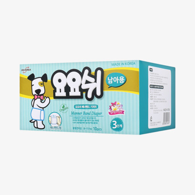 요요쉬 수컷용 매너밴드 기저귀 3단계 10매