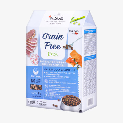 더독 닥터소프트 오리 그레인프리 노령견용 1.2kg