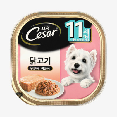 시저 11세이상 닭고기 캔 100g