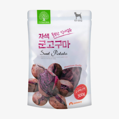 더내추럴 자색 군고구마 스틱 300g