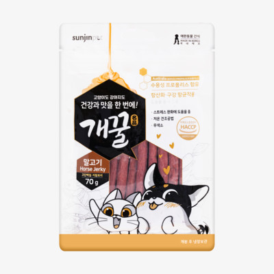 개꿀 말고기 저키 70g