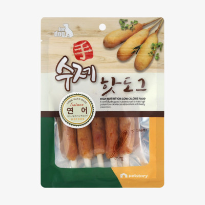 펫스토리 수제핫도그 연어 100g