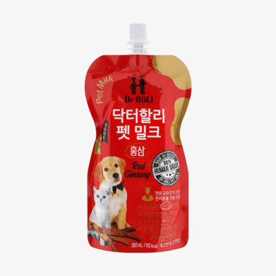닥터할리 펫 밀크 홍삼 200ml